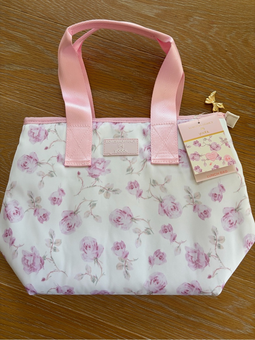 LoveShackFancy Pink Floral Tote Bag